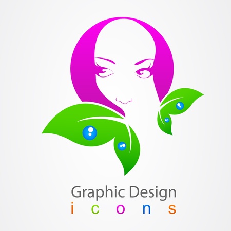 graphic design girlのイラスト素材