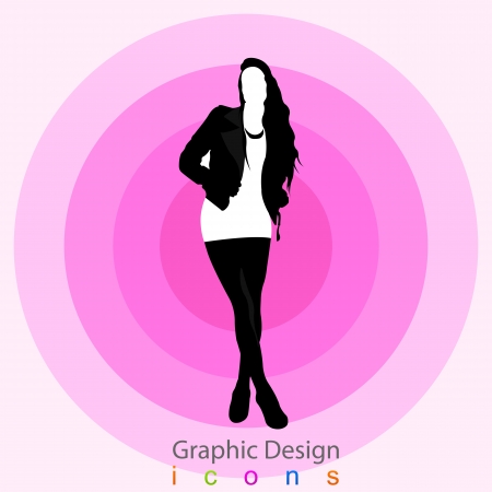 graphic model of the signのイラスト素材