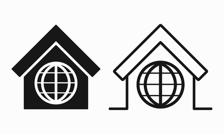 House Network iconのイラスト素材