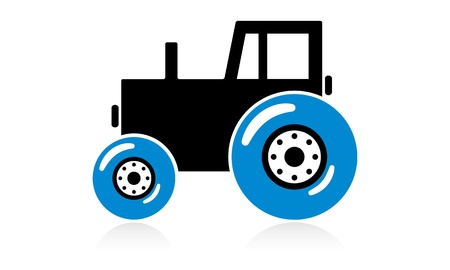 tractor iconのイラスト素材