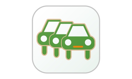icon green carsのイラスト素材