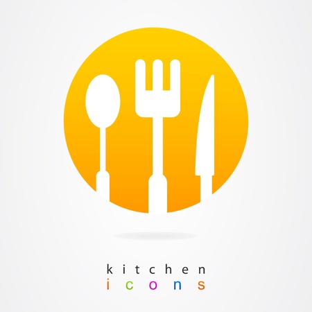 Kitchen design set of elementsのイラスト素材