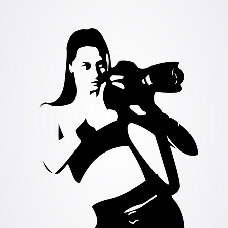 photographer templateのイラスト素材