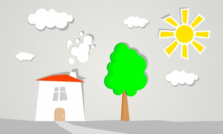 rural houseのイラスト素材