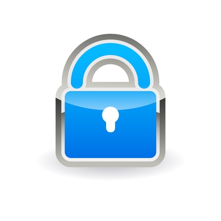 Button online security signのイラスト素材
