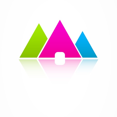 Abstract colorful hands vectorのイラスト素材