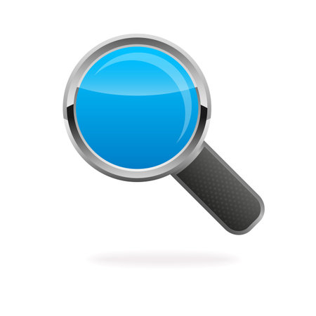 Realistic vector magnifying glass loupeのイラスト素材