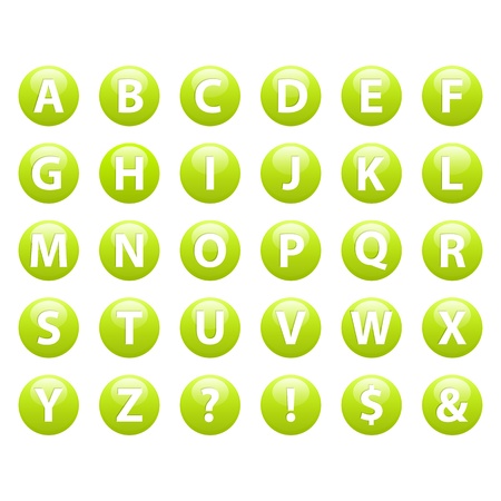 set font buttonのイラスト素材