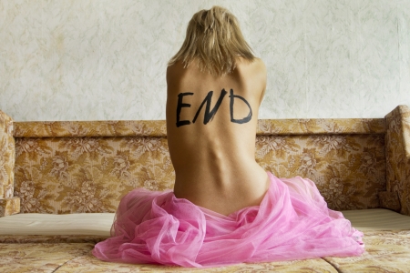 girl, hope dies lasの写真素材