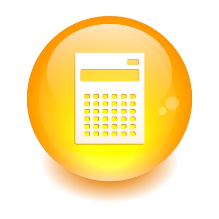 button sphere calculatorのイラスト素材