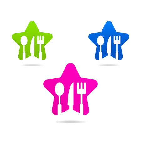 kitchen web icon starのイラスト素材