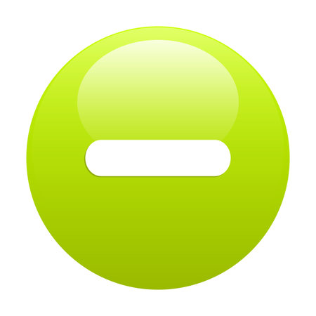 bouton internet moins greenのイラスト素材