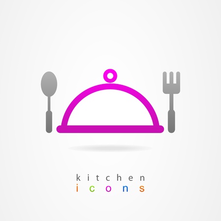 Cooking dish on white backgroundのイラスト素材