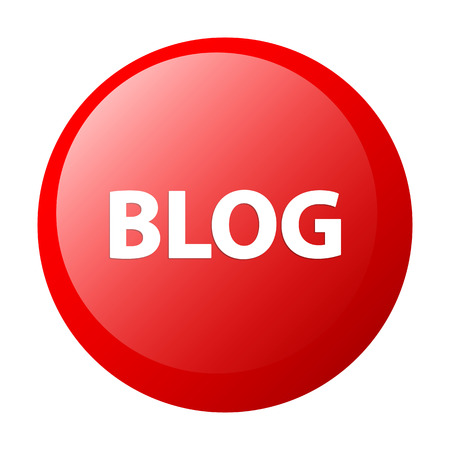 bouton internet blog red white backgroundのイラスト素材