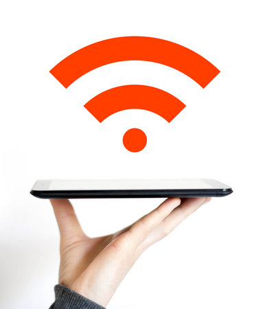 Business Icon signal online tablet wifi