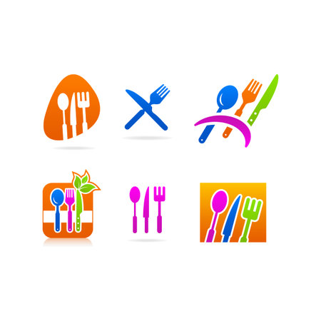 Kitchenware fork knife spoonのイラスト素材