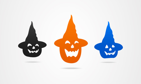 Halloween holiday icons symbolsのイラスト素材
