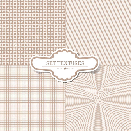 Vector textures set for designのイラスト素材