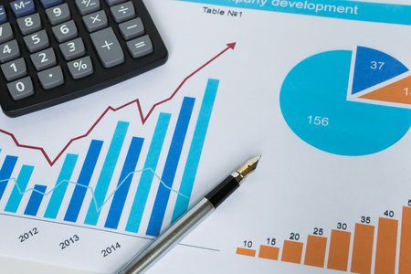 Business chart new diagram statisticの写真素材