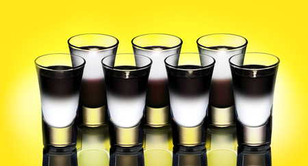 Taxi shot cocktail concept. の写真素材