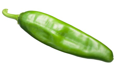 Numex R Naky chile pepper, unripe fruit. New Mexican pod typeの写真素材
