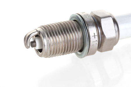 Spark plug for the car on a white background