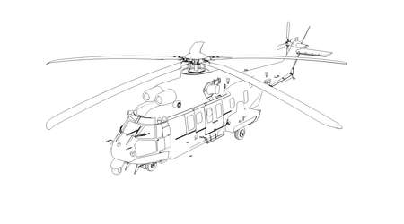 Airplane hand drawing and sketch black and white.の写真素材