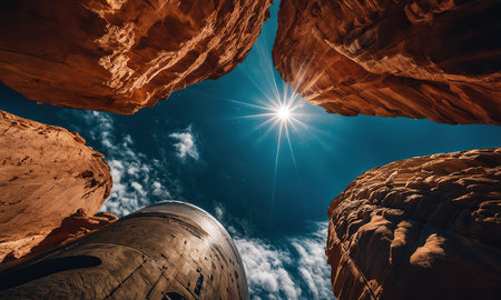 Rock Formations in Capitol Reef National Park, United States of Americaの素材