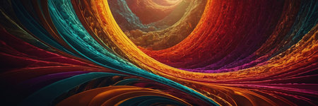3D surreal illustration. Sacred geometry. Mysterious psychedelic relaxation pattern. Fractal...