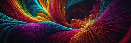 3D rendering of abstract fractal background for creative design, art and entertainment