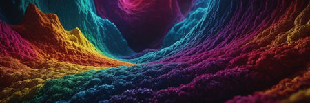 3d rendering of abstract fractal color background for creative design tasksの写真素材