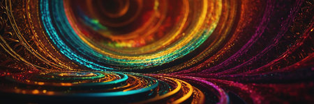 Abstract colorful lines background. 3d rendering, 3d illustration.