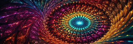 Abstract fractal. Fractal art background for creative design. Decoration for wallpaper, desktop,...