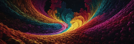 3d abstract fractal background. Design element for brochure, advertisements, presentation, web and other graphic designer works. Digital collage.の素材