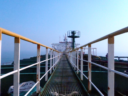 OILTANKER CATWALKの写真素材