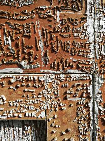 Old crackled painted wood texture
