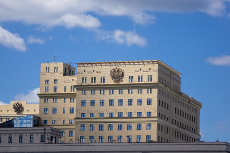 Russia Ministry of Defense buidingの写真素材