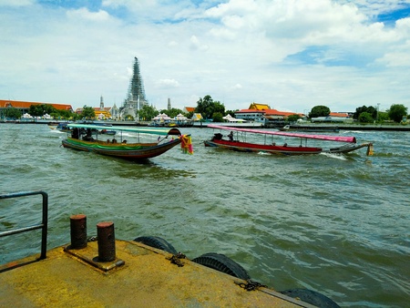 boat at river, Thailand.の素材