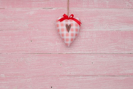 Happy Valentines Day love celebration in a rustic style isolated.の写真素材