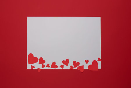 Happy Valentines Day love celebration in a rustic style isolated.