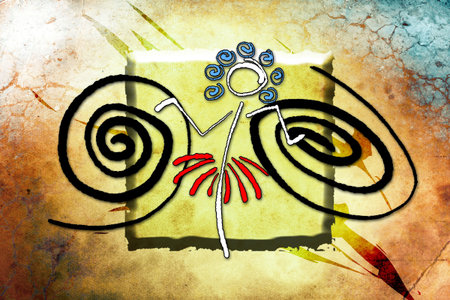 African art ethnic retro vintageの写真素材