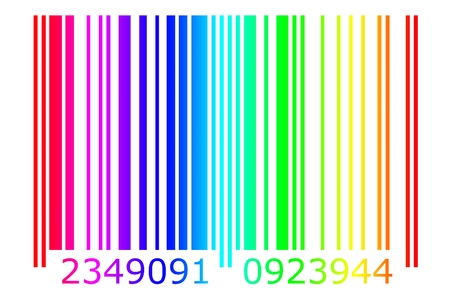 barcode design art ideaの写真素材