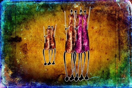 Africa retro vintage styleの写真素材