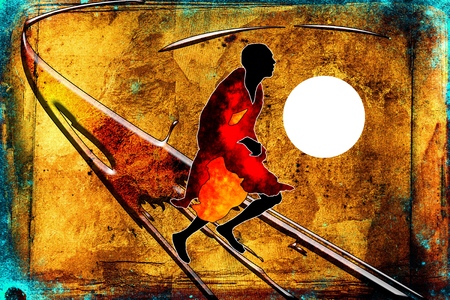 Africa retro vintage styleの写真素材