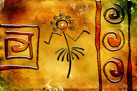 Africa retro vintage styleの写真素材