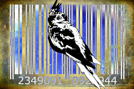 barcode animal design art idea