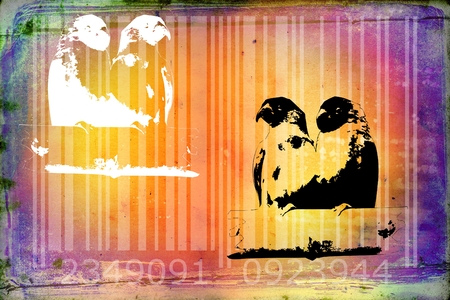 barcode animal design art ideaの写真素材