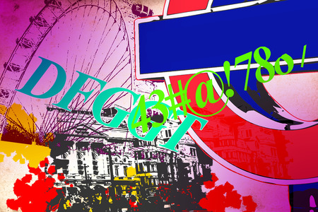 London art design illustrationの写真素材