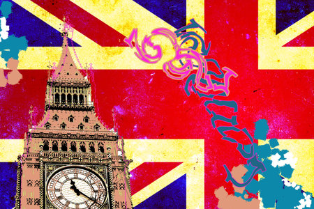 London art design illustrationの写真素材