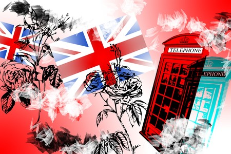 London art design illustrationの写真素材